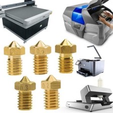 3D Printer Brass Nozzle 0.2/0.3/0.4/0.5/0.6/0.8mm M6 Thread - 1.75mm RepRap New