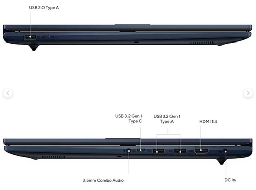 Asus Vivobook FHD 17.3" Laptop, Intel Core 5-120U, 8GB RAM,512GB SSD, Backlit KB - Picture 8 of 9