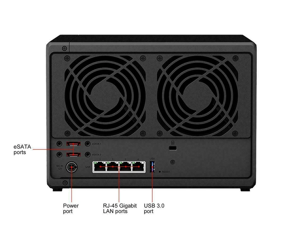 Synology DS1522+ 5 Bay  48TB  NAS Storage System w/ 4 X 12TB Seagate NAS Drives - Image 4 of 4