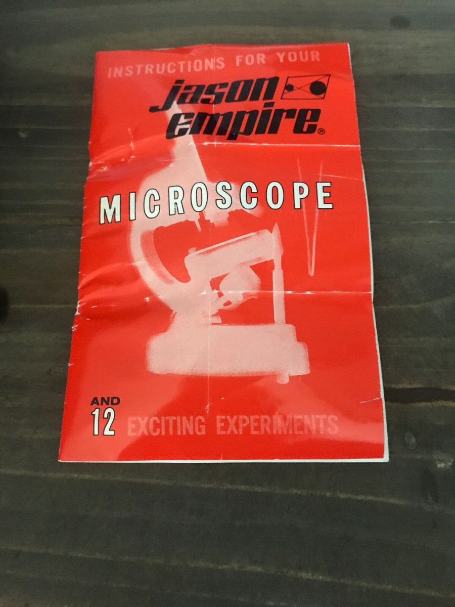 Vintage JASON MICROSCOPE 750x Illuminated +Case and
