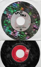 SPLIT ENZ  One Step Ahead  rare LASER ETCHED promo 45 with PicSleeve