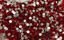 LIGHT SIAM Red 3mm 12ss IHC STELLAR Austrian Crystal A293 Flatback Rhinestones