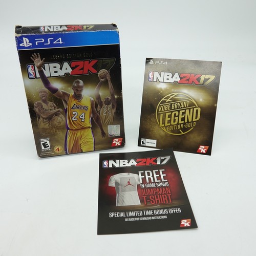 NBA 2K17: Legend Edition Gold (Sony PlayStation 4, 2016) CIB w/ Poster Tested - Picture 38 of 38
