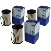 3X Mahle / Knecht Kraftstofffilter KX 222D Fuel Filter