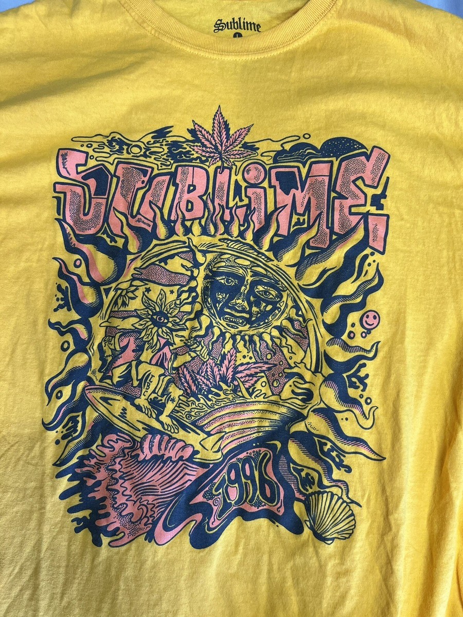 Sublime Band Yellow 1996 Mens Vintage Classic T-Shirt | eBay