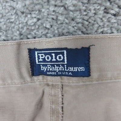 Vintage Polo Ralph Lauren Pants Mens 37x31 (Tag 38x36) Beige
