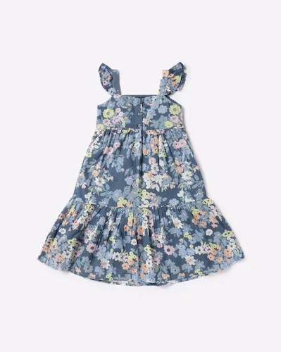 Gap KidsFloral Print Cotton A-Line Dress 18-24m Nwt - Picture 2 of 6