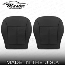 Fits 2007 - 2014 Ford Edge Driver & Passenger Bottom Black Leather Seat Covers