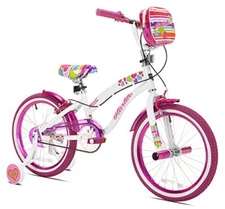 Kent International Starlite Bike - 18 Inch Girl’s Bike With Training Wheels