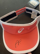 Leylah Fernandez signed ASICS Tennis Visor Exact Proof Leylah Fernandez signed ASICS Tennis Visor Exact Proof