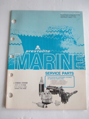 Vintage Prestolite Marine 1975 OE-203E Marine Catalog 29 page      C79