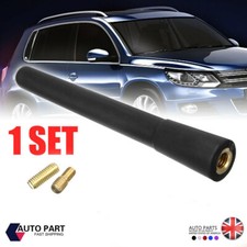 Universal 10cm Black Car Bee Sting Stubby Short Aerial Ariel Mast Antenna 4inch