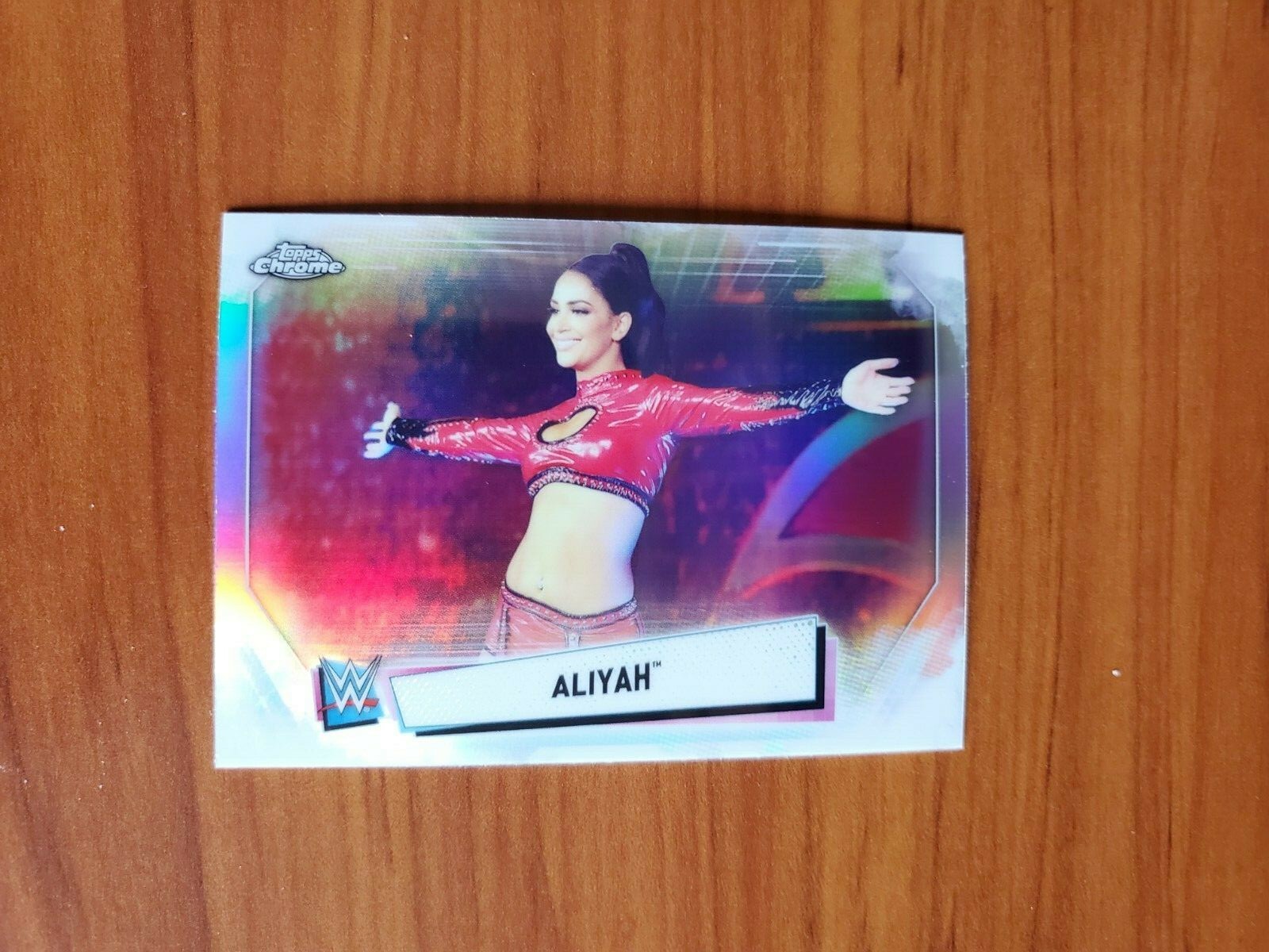 Aliyah - 2021 Topps Chrome WWE Wrestling #73 - REFRACTOR