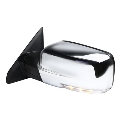 Left Fits 2013-2019 Ram 1500 Chrome Power Fold+Heated+Temper Sensor Side Mirror