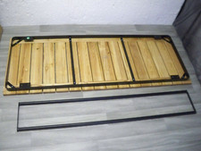 Tischplatte für Bartisch  Industrial-Look, Stahl, Eschenholz  160 x 60 cm 