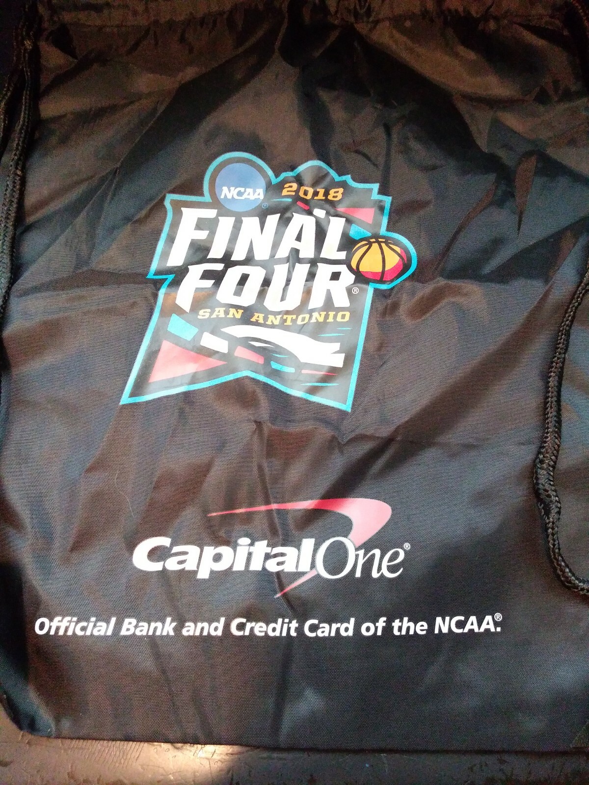 2018 NCAA Final Four Basketball San Antonio Drawstring Bag S