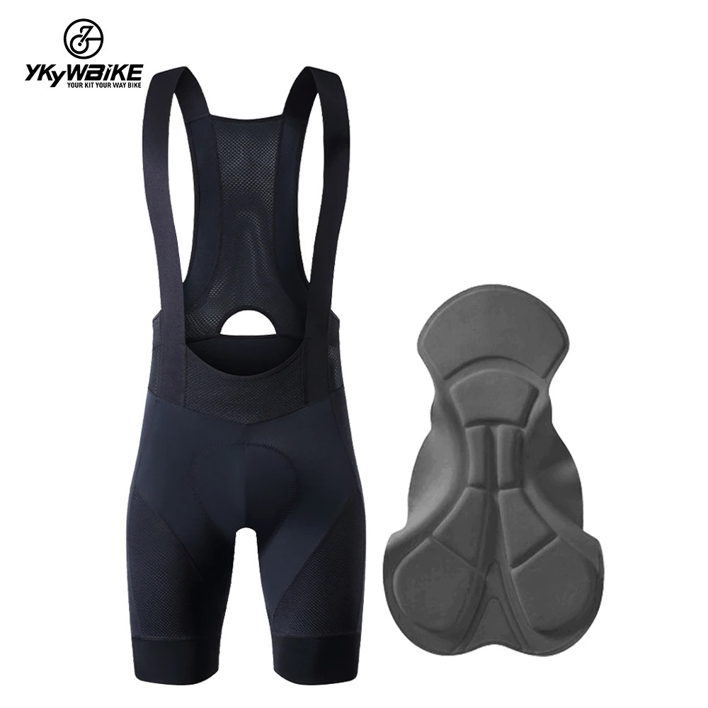 YKYWBIKE Men Cycling Bib Shorts Breathable Bicycle Tights  S