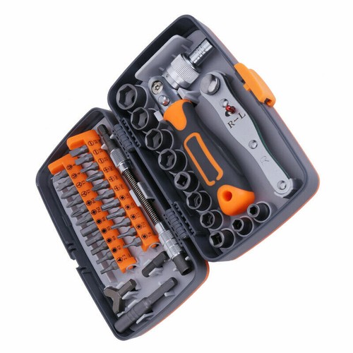 38Pcs Mechanics Tool Set Ratchet Socket Wrench Screwdriver DIY Hand Tool Kit - Picture 1 of 9