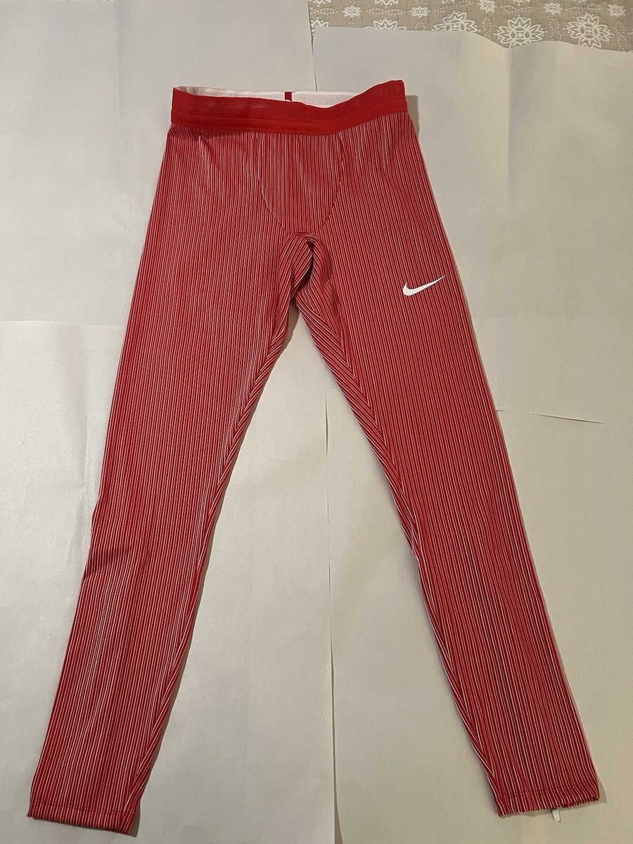 Nike Pro Elite Official Racing Tights Red Made in USA Mens Nike Pro Elite Official Racing Tights Red Made in USA Mens