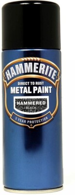Hammerite gehämmert direkt auf Rost Metallfarbe schnelltrocknend schwarz 400ml Aerosol