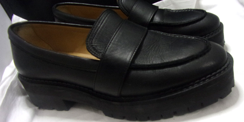 & Other Stories Women's Black Leather Lug Chunky Sole Loafers Women EU 41 /US 10 - Picture 4 of 15