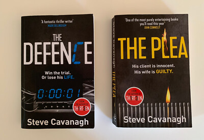 Set of 2 Novels: The Defense & The Plea  by Steve Cavanagh, Paperback Books