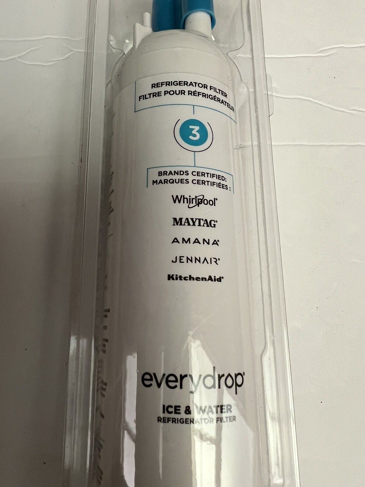 Everydrop by Whirlpool Ice and Water Refrigerator Filter 3 EDR3RXD1