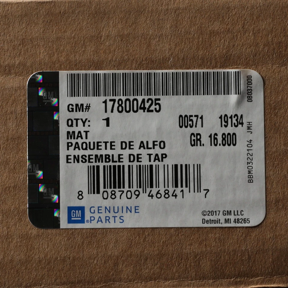 Alfombrillas alfombra tercera fila 17800425 genuinas GM 2007-2014 Chevrolet Yukon XL GMC Foto 3 de 3