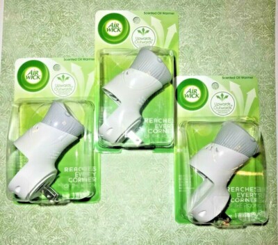 (LOT OF 3) Air Wick Essential Oils Scented Oil Warmer Dispenser Unit Fragrance