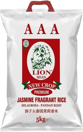Lion Head AAA Premium Jasmine Fragrant Rice 5kg (Pack of 2) - Picture 2 of 2