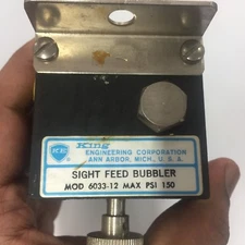 KING Engineering  Mod. 6033-12 Oil Sight Feed Bubbler Max 150 psi