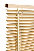 Venetian Blinds in PVC Black White Grey Plain Colours or Wood Grain Effect