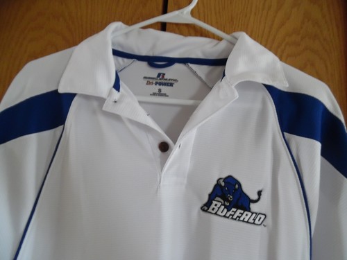 Russell Athletic Dri-Power Bufalo logo Polo Shirt (Size Small ) - Picture 2 of 3