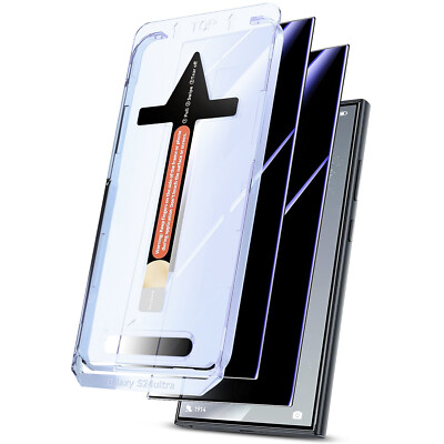 2x Samsung Galaxy S24 S25 Ultra Magic Screen Protector Privacy Glass Auto Align