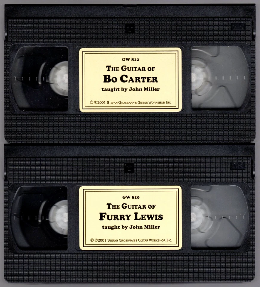 Гитара BO CARTER & FURRY LEWIS ~ кантри блюз ~ Джон Миллер * лот из 2 * VHS - Изображение 4 из 4