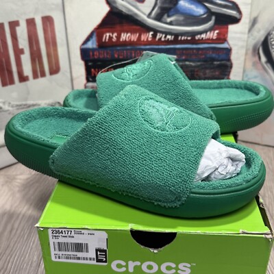 ★CROCS★ Public Classic Towel Slide GRI 24SUSL209962 24SUSL Amazon.com | Crocs Classic Towel Slide Green Ivy Men's 2