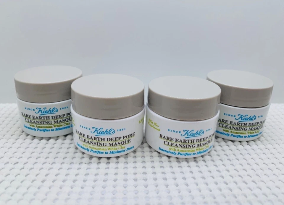 Máscara limpiadora profunda de poros de tierras raras Kiehl’s tamaño mini 4 piezas (total 56 ml) Foto 4 de 4