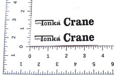 water slide decal set for Mighty Tonka Crane W/TRACKING