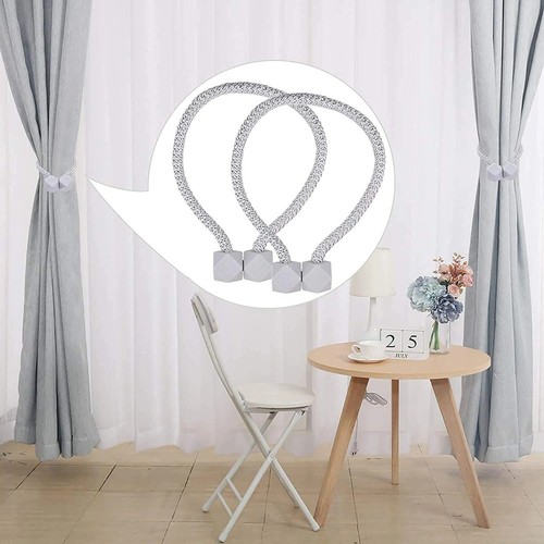 Corbatas magnéticas para cortinas 8 piezas elegantes cortinas decorativas - Imagen 8 de 17