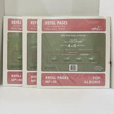 Pioneer 4x6 Refill Pages Lot Of 3-For MP-46 Photo Album 6 photos per page/side