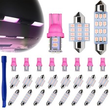 24 Pcs Led Interior Car Lights 194 T10 De3175 578 31mm 24 Pcs Pink Purple 24 Pcs Led Interior Car Lights 194 T10 De3175 578 31mm 24 Pcs Pink Purple
