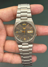Vintage Seiko 5 Automatic Grey Dail Watch 7s26 Japan Men's Watch 21Jewels
