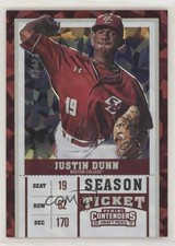 2017 Panini Contenders Draft Picks Cracked Ice Ticket 1/23 Justin Dunn #11 5w7