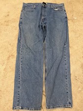 Vintage Harley Davidson Jeans Mens 40x32 Blue Regular Straight Leg Made in USA