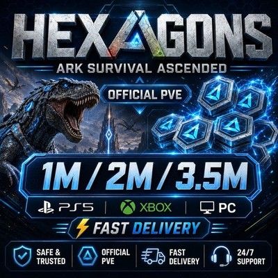 ARK Survival Ascended Hexagon 1M-3.5M Gen 1 Official PVE PS5 Xbox PC