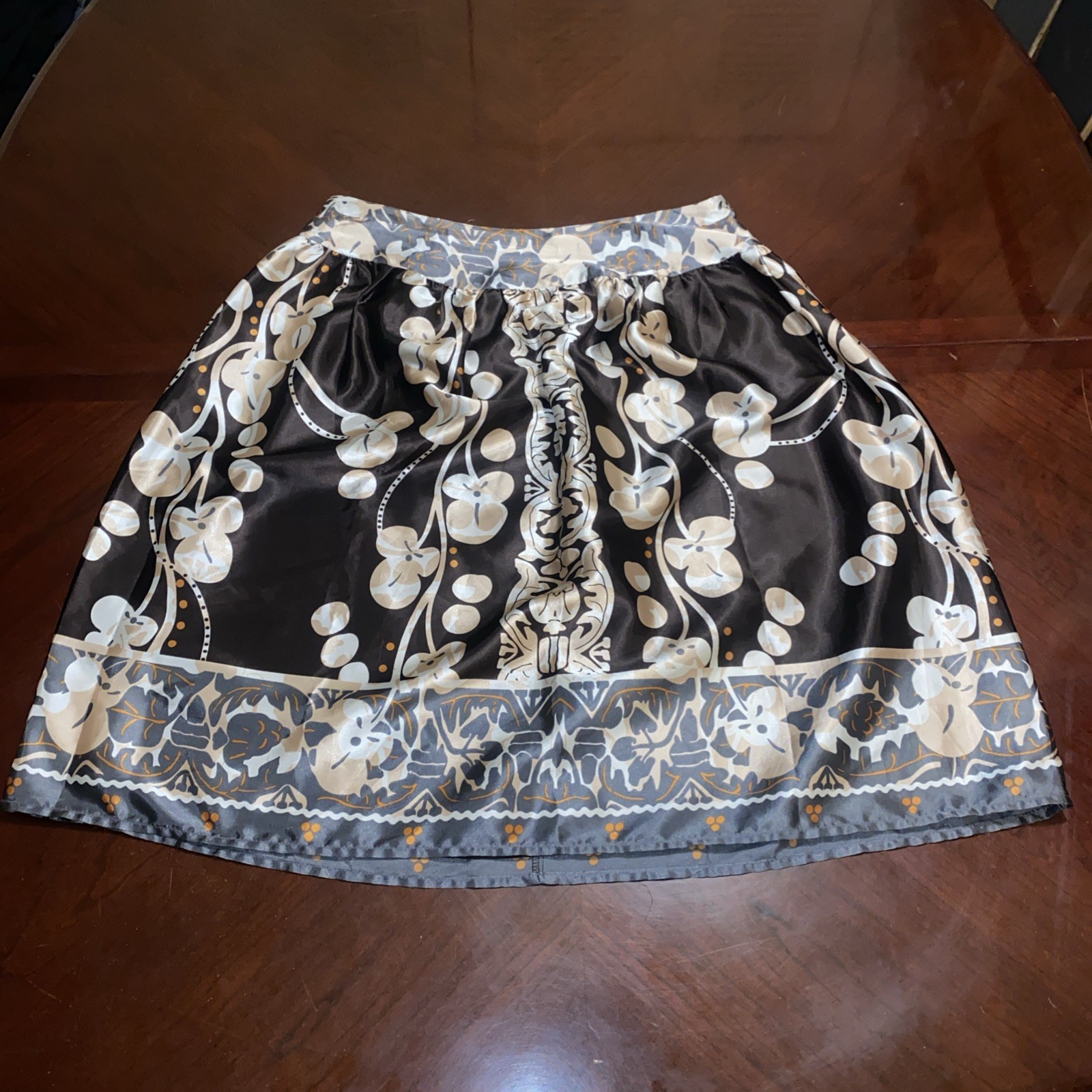 Notations Women's Floral Pattern Polyester Skirt … - image 1