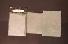 Lot of 3 Darice Embossing Folders - Graduation, Clover Shapes,  Circular Swirls