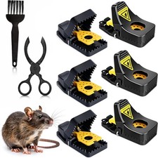 Reusable Mouse Trap Kill Instantly Safe Effective Durable Quick Easy Setup 6 PCS