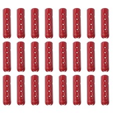 24Pcs 23mm Open Mouth Shoelace Tips Caps, Red