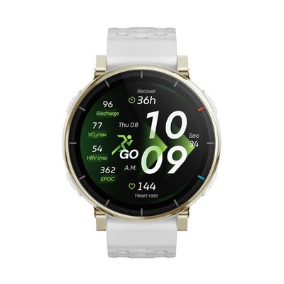 AMAZFIT Actice 3 Premium Smartwatch Edelstahl / Kunststoff Silion, 22 mm, Aero W